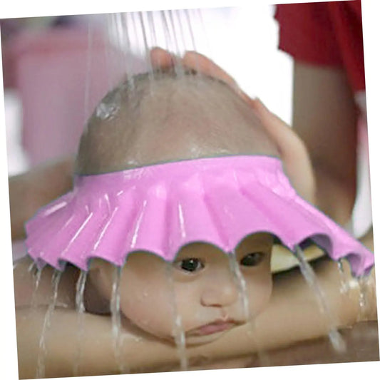 Bonnet de lavage de cheveux pour enfants Beatifufu - Chapeau de douche en silicone, protège-oreilles et visère solaire ajustable